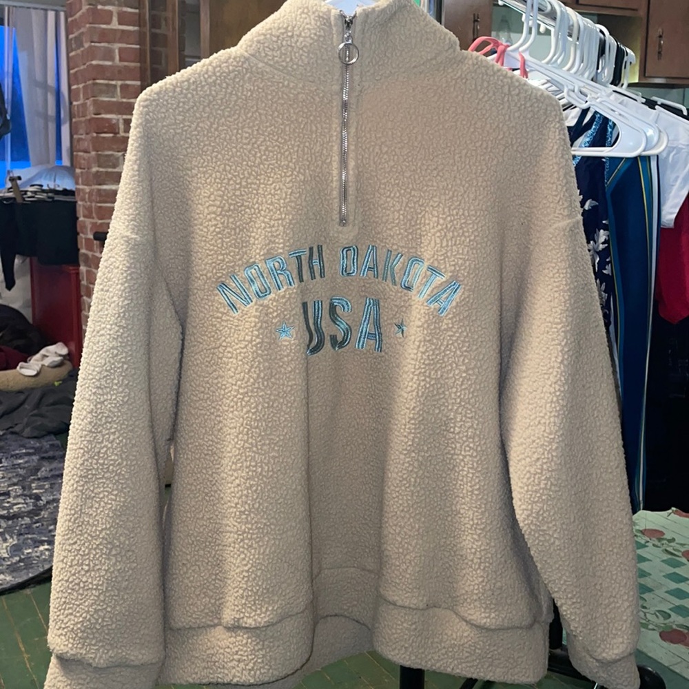 North Dakota USA Sherpa sweatshirt
